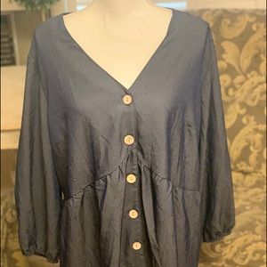 Dark blue blouse/top- size 2x